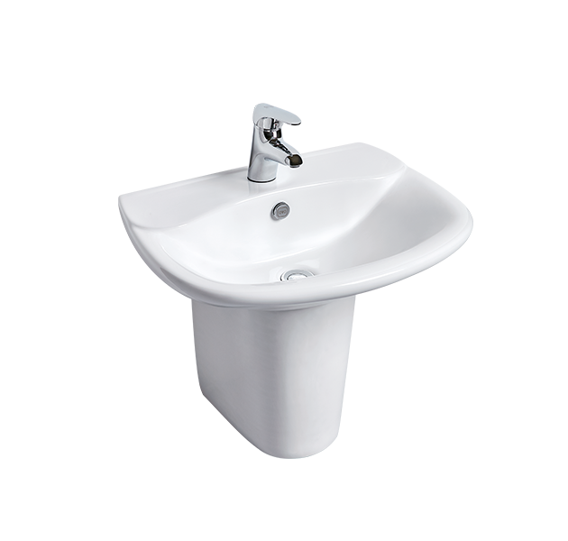 壁掛單孔臉盆+臉盆短腳L3508S+P3011 F8050 - OVOtoilet 京典衛浴｜新