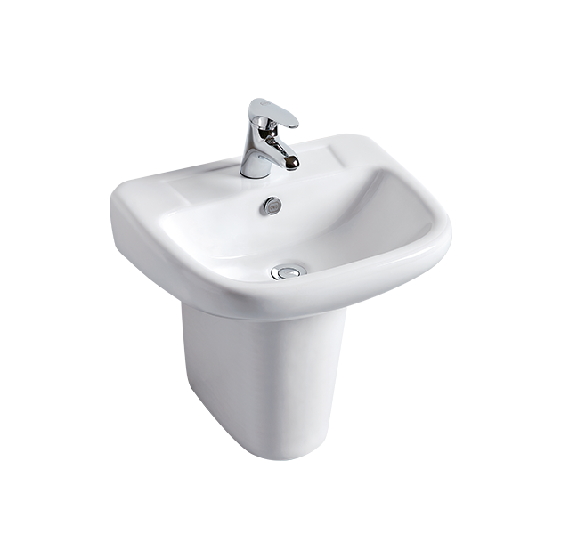 壁掛單孔臉盆+臉盆短腳L3508S+P3011 F8050 - OVOtoilet 京典衛浴｜新
