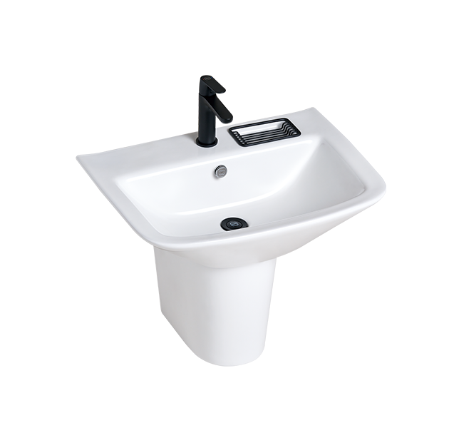 壁掛單孔臉盆+臉盆短腳L3509S+P3011 F8180 - OVOtoilet 京典衛浴｜新