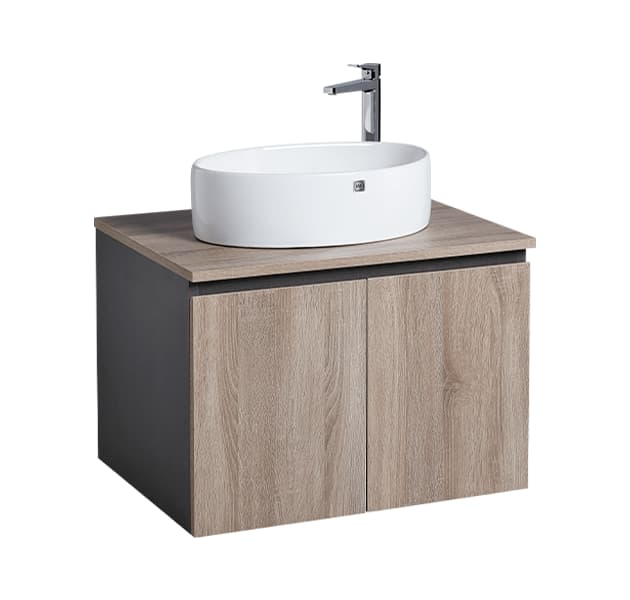 檯面式臉盆盆櫃組L6702 WX13-70S H70-5 F8057L - OVOtoilet 京典衛浴
